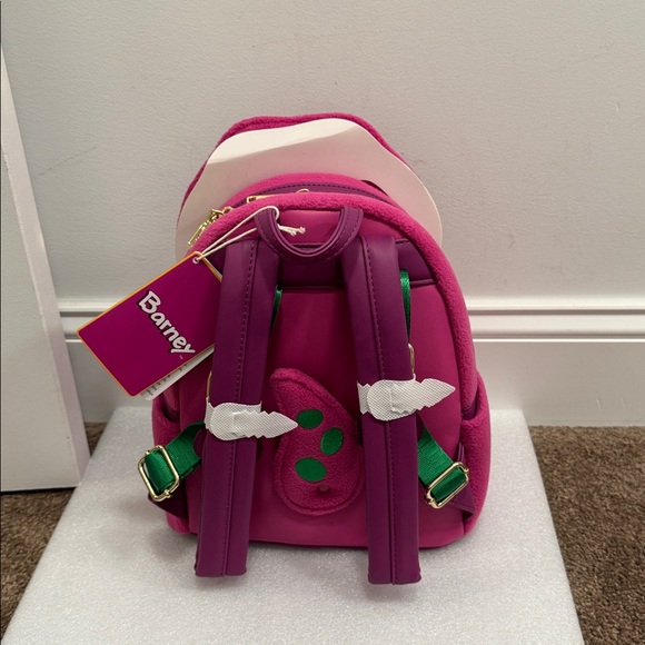 Loungefly Mattel Barney mini backpack NWT - Picture 3 of 6